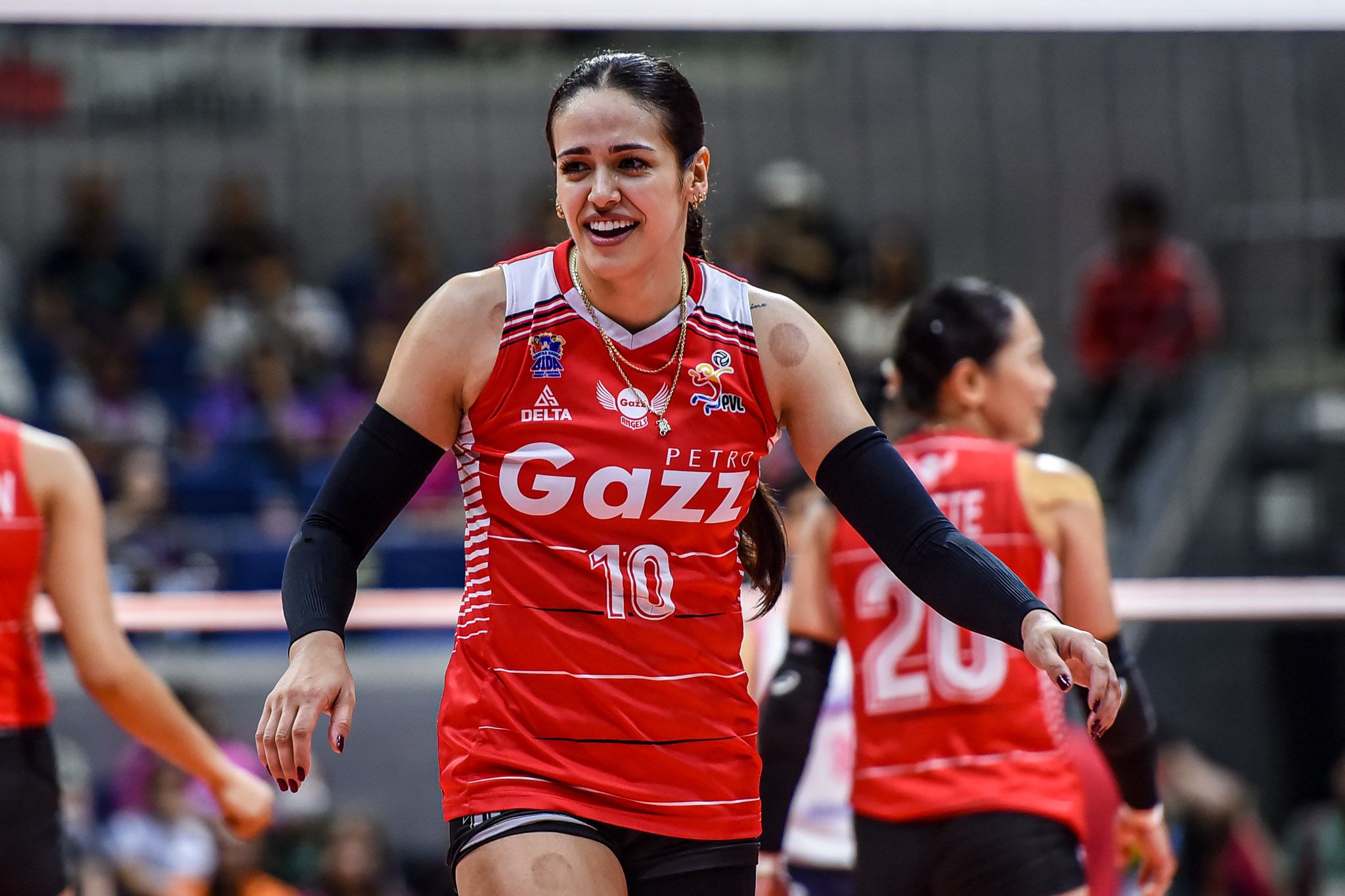 Petro Gazz and Alas Pilipinas star Brooke Van Sickle in Game 2 of the 2024-25 PVL All-Filipino Conference Finals against Creamline, April 10, 2025 at the Araneta Coliseum. 